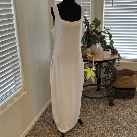 Maxi Dress White Bodycon Size 1X NWOT - Picture 4 of 7